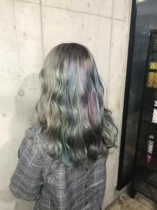 セミロング カラー パーマ ヘアアレンジ メンズ キッズ ネイル マツエク・マツパ サロンドミルク 渋谷高比良のヘアスタイル