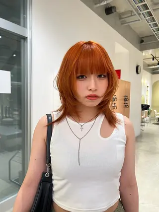 カラー 楓^・◦・🎀^ ブリーチモデル募集中のヘアスタイル