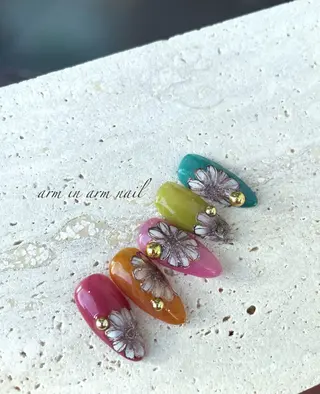 ネイル arm in arm ︎✿Yamamotoのマツエク・マツパデザイン
