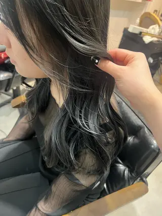 ロング カラー 🩵みずき/レイヤー /韓国ハイトーン🩵のヘアスタイル