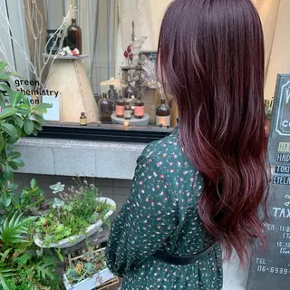ロング 艶髪color💎髪 質改善ストレート大吉のヘアスタイル