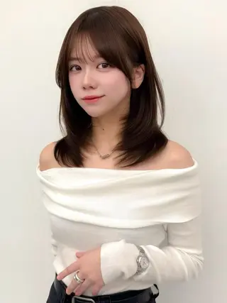 ミディアム レイヤーカット/池袋 /いちの🇰🇷💕のヘアスタイル