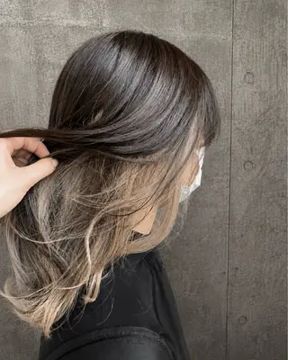 ミディアム カラー 萩原 凌✄のヘアスタイル
