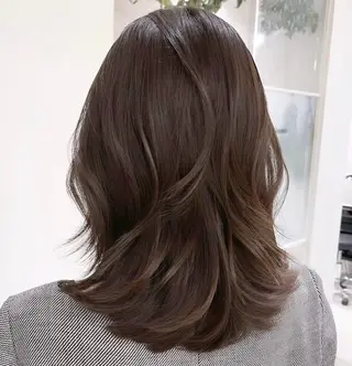 セミロング カラー 【韓国風、透明感】 韓国風⭐️新海龍哉のヘアスタイル