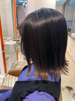 ミディアム うしだ かおるのヘアスタイル