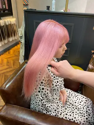 セミロング カラー SWAN札幌 ハタザワリュートのヘアスタイル