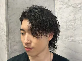 メンズ 京都メンズパーマ ツイスパ|波巻きのヘアスタイル