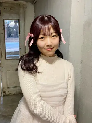 セミロング カラー roijir キエのヘアスタイル