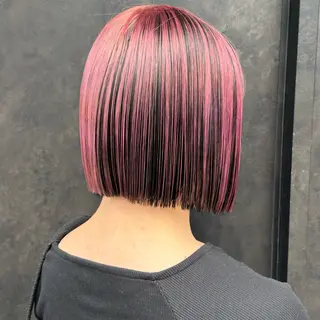 ミディアム カラー 比嘉 陽のヘアスタイル