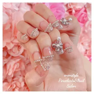 ミディアム ネイル 🐾enen style 🐾のネイルデザイン