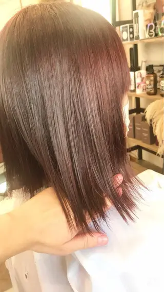 ミディアム カラー hair works raptureのヘアスタイル