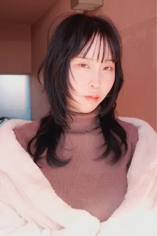 ロング 似合わせ レイヤー須川のヘアスタイル
