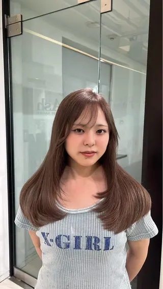 ロング カラー 透明感【カラー支持率 No.1】リノ🪐のヘアスタイル