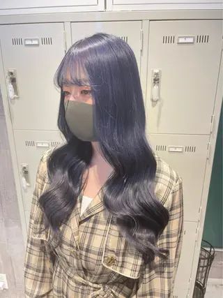 セミロング カラー ハイトーン特化💍 NØRN💍韓国のヘアスタイル