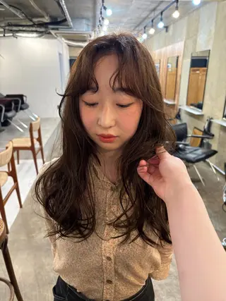 ロング 柳瀬 和香奈のヘアスタイル