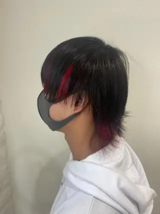 メンズ ゆぴ☾/推しカラー /ハイトーンのヘアスタイル