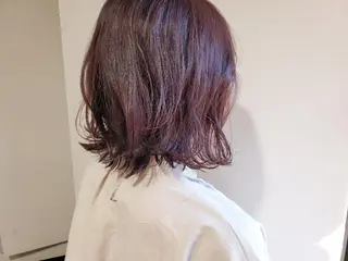 ミディアム カラー パル__レイヤー/パ ーマ/デザインカラーのヘアスタイル