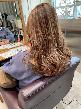 ロング カラー HAREru. モデル募集【戸塚】のヘアスタイル