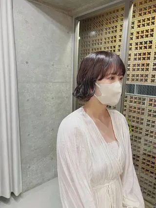 ショート パーマ ボブパーマコテ巻き風 パーマNo1深江秀平のヘアスタイル