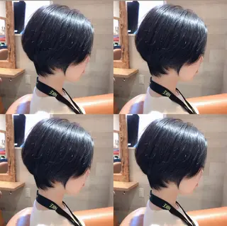 ショート カラー レイヤー×艶髪特化 マネージャー安藤光司のヘアスタイル