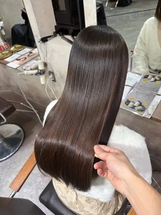 ロング 若命燿史／レイヤー 縮毛矯正/髪質改善のヘアスタイル
