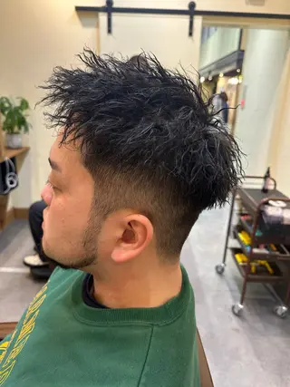 ショート パーマ/フェード メンズ特化 松本大輝のヘアスタイル