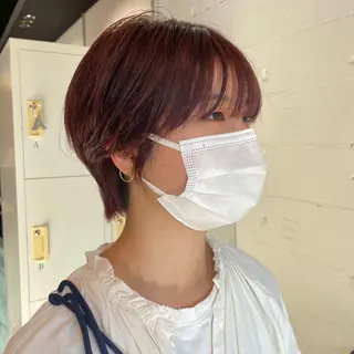 ショート カラー ヘアアレンジ 🎀レイヤー 透明感 カラーyuuri🎀のヘアスタイル