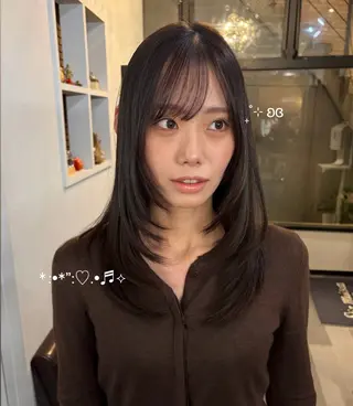 セミロング ★透明感カラー MIYU⋆.ೃ࿔*:のヘアスタイル