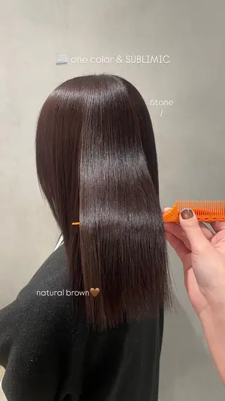 ロング カラー たかはし ゆうなのヘアスタイル