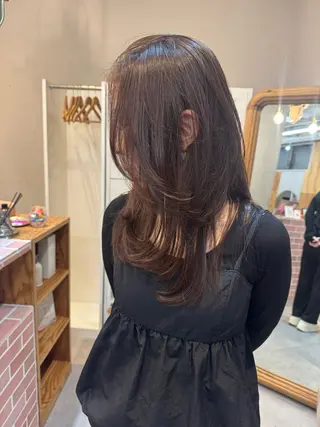 🌙ヘーゼルベージュ レイヤーカット🌙のヘアスタイル