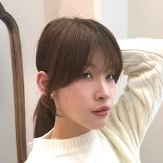 ロング レイヤーカット 縮毛矯正 高杉颯汰のヘアスタイル