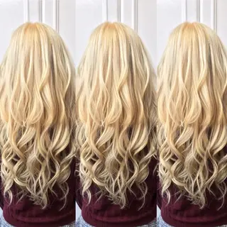 ロング Shiho お洒落な エクステ♡ハイトーンのヘアスタイル