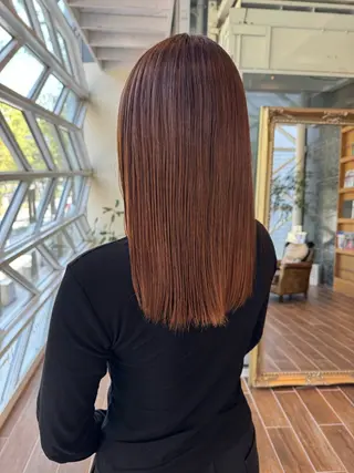 ロング パーマ 村上 輝のヘアスタイル