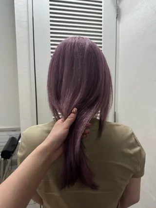 セミロング カラー Plaatje 百桜のヘアスタイル