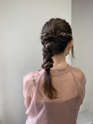 ヘアアレンジ 透明感カラー🫧 HARUKA🐰のヘアスタイル