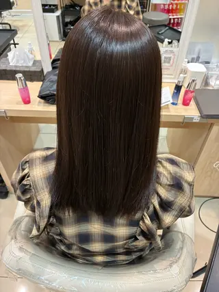 ミディアム カラー 炭酸スパ ケアカラー Terryのヘアスタイル