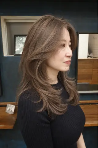 セミロング カラー 鈴木 一貴のヘアスタイル