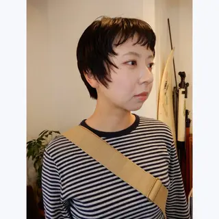 ショート パーマ デザインカット🎨 ボブおざきのヘアスタイル