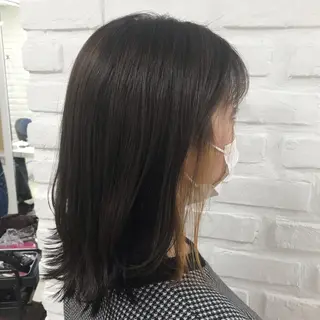 ミディアム カラー 【暖色カラー特化】 中山由梨のヘアスタイル