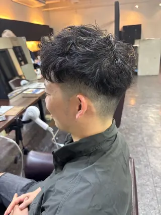 パーマ メンズ 松尾 大聖のヘアスタイル