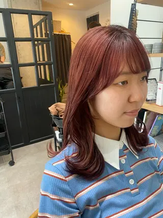 ミディアム カラー 似合う髪型見つけます AYAKAのヘアスタイル
