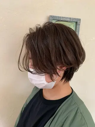 ショート カラー ショート/似合わせ レイヤー/福岡聖容のヘアスタイル