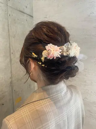 ロング ヘアアレンジ はやしほのか| マンツーマン美容師のヘアスタイル