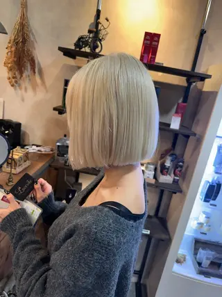 カラー 髪質改善デザインカラ ー/ヒロイケカズマサのヘアスタイル