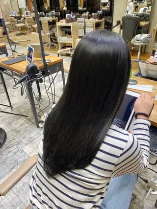 ロング 銀座/レイヤー 顔周りカット溝手優太のヘアスタイル