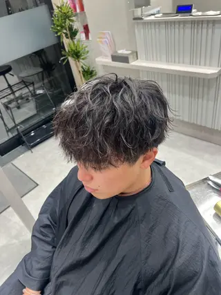 パーマ メンズ SENA 再現性 パーマと縮毛矯正のヘアスタイル