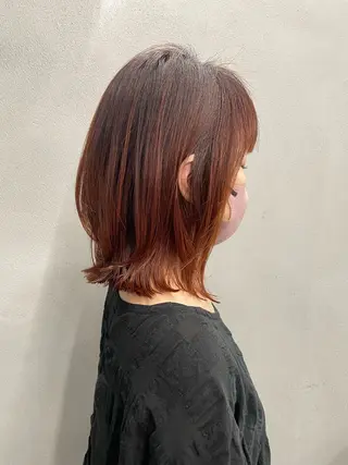 ミディアム カラー #tag  田島 純奈のヘアスタイル