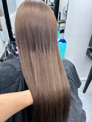 ロング カラー ワンホンレイヤー エクステづまのヘアスタイル