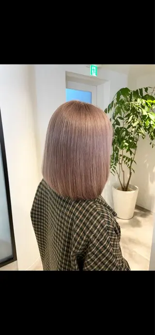 ショート カラー 銀座/ハイトーン/ hayaka 🖤のヘアスタイル