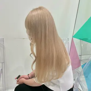 ロング 淡めハイトーン🫧 manaka🎀🩶のヘアスタイル